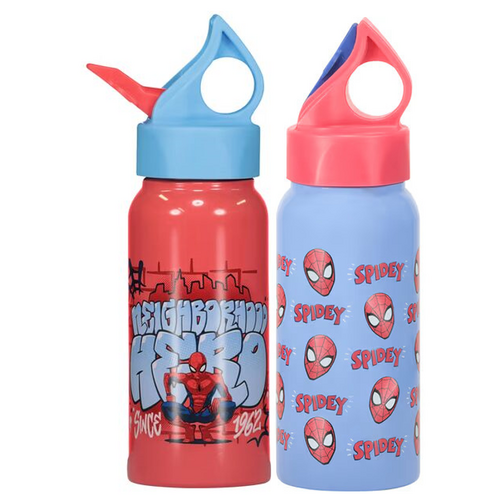 Spiderman 473ml Stainless Steel Bottle - 2 Pack