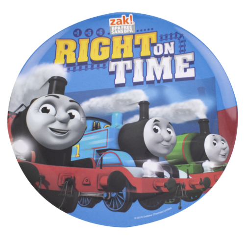 Thomas the Tank Engine "Right on Time" Melamine Round Plate 